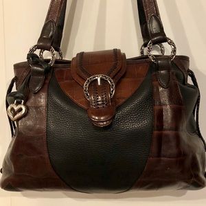 Brighton Brown and Black Shoulder Bag